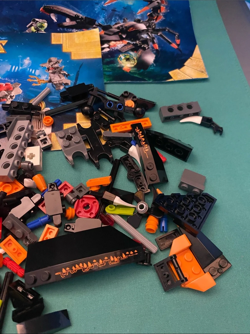 Atlantis Lego Books and Legos Mixed